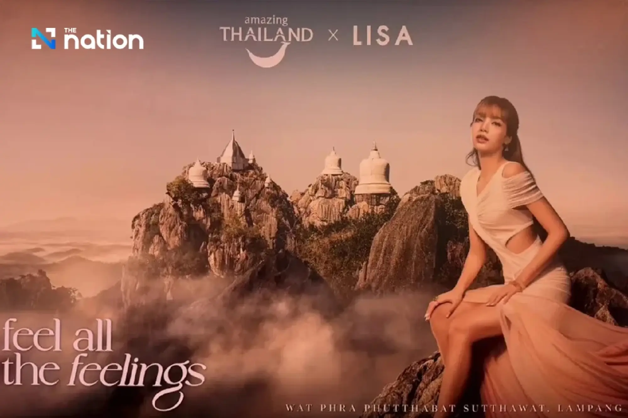 Bersama Lisa BLACKPINK Kunjungi Keajaiban Dunia “Pagoda Langit” di Thailand